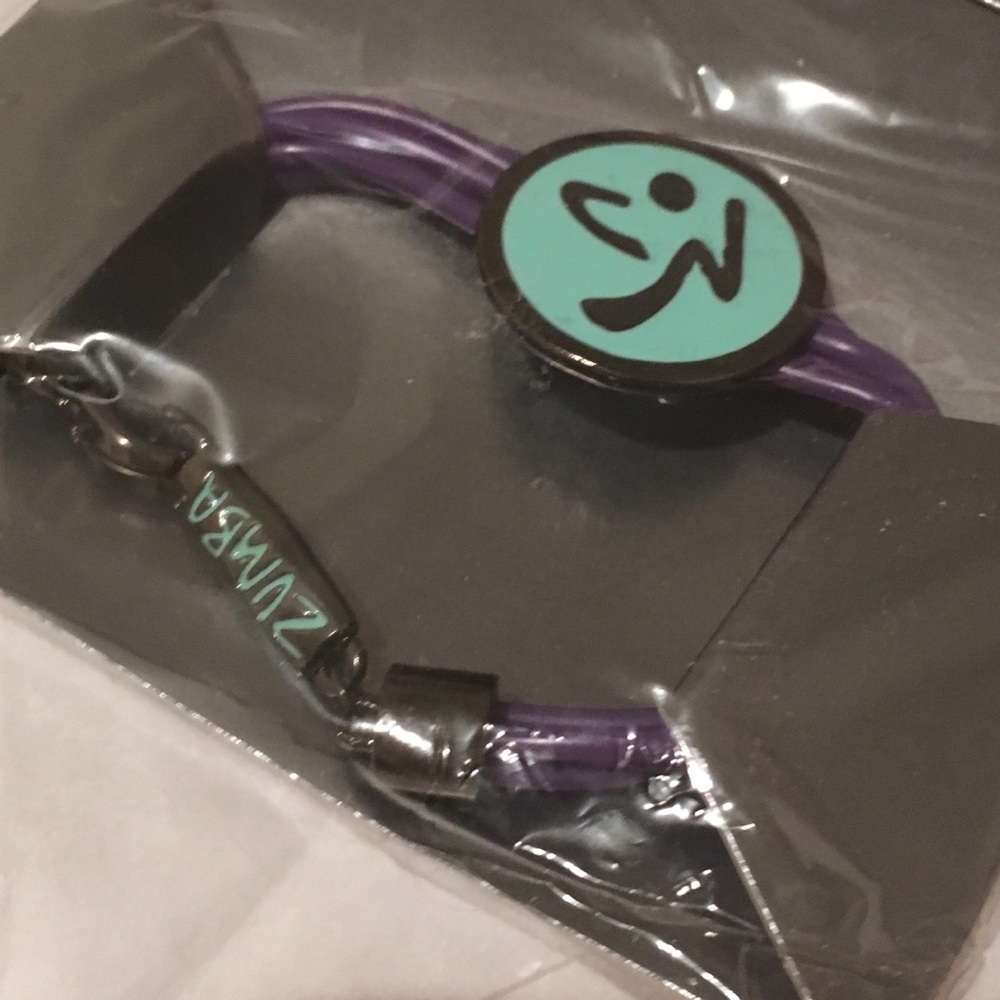 Zumba Fitness blue and purple wrap bracelet
